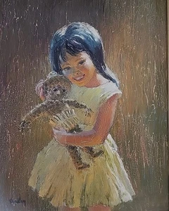 Jack Dudley (1918-1996) Original - "The Pancho Doll" - 1964 - Listed Artist- - Bild 1 von 8