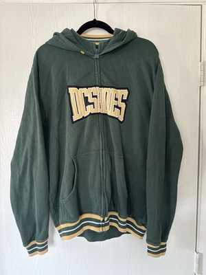 DC Shoes Green Zip Hoodie Jacket Men’s Size L Skate Y2K Style Retro - Image 1 of 4