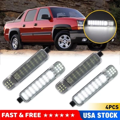 4PCS LED Door Panel Courtesy Light For Silverado Suburban Tahoe Sierra Yukon C K - Image 1 of 4