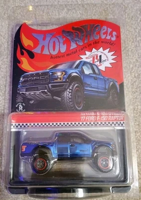 Ford F-150 Raptor Hot Wheels RLC Redline Club '17 AZUL 10.000 hecho Foto 1 de 3