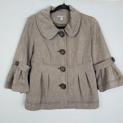 Chaqueta con Cuello Manga Trompeta APT 9 Talla 4 Marrón De Colección Academia Downtown Girl Foto 1 de 4