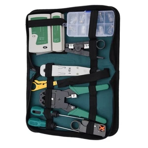 Lan Network Service Tool Kit Cable Tester Kit 11-Piece Combination Kit For F ND - Photo 1/12