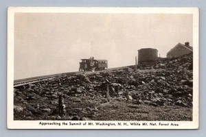 Vintage New Hampshire Postkarte MOUNT WASHINGTON Summit Train 1941 Rppc - Bild 1 von 2