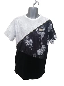 Supply & Demand Black And White Classic T-shirt UK Size Medium - Picture 1 of 9
