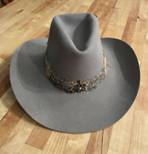 American Hat Company Western Cowboy Hat Vintage W Feathers Size 6 3/4