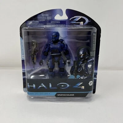 McFarlane Toys Halo 4 Spartan Soldier Series 1 Blue Mini Action Figure Set New - Image 1 of 4