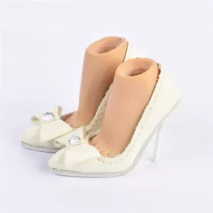Big feet Shoes for 1/6 Auction figure Phicen TBLeague PLLB2020-S38A S39A white - Picture 1 of 4