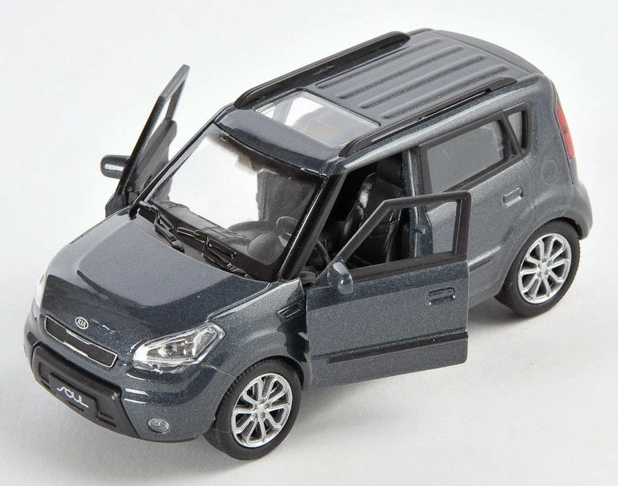BLITZ VERSAND Kia Soul dunkelgrau / dark grey Welly Modell Auto 1:34 NEU & OVP - Bild 1 von 1