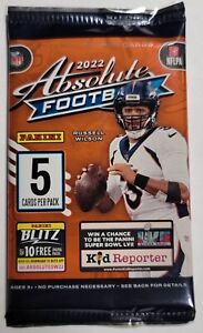2022 Panini Absolute * NFL Football Trading Cards *** One Pack *****