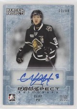 2014-15 ITG Heroes and Prospects Prospect Auto Blue /80 Cliff Pu #15 Auto