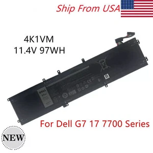 6-CELL NEW OEM 97Wh 4K1VM XYCW0 9TM7D 0NCC3D laptop Battery For Dell G7 17 7700 - Picture 1 of 5