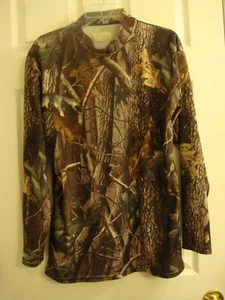 Men's Safertec Rebound Camouflage Hunting Mock Neck Shirt Size XL Made In USA - Picture 1 of 7