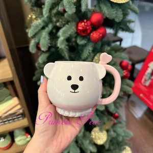 STARBUCKS Thailand 2022 CHRISTMAS XMAS 12OZ BALLERINA BEAR MUG - Picture 1 of 3