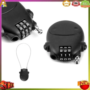 Mini Cavo Multifunzione Lucchetto Bicicletta Password Casco Bici Ciclismo Anti Nero - Foto 1 di 11
