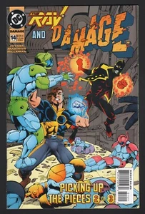 DAÑO #14, 1995, DC, ESTADO EN MUY BUEN ESTADO/NM, RECOGIENDO LAS PIEZAS - ¡2 DE 3, EL RAYO! - Imagen 1 de 2