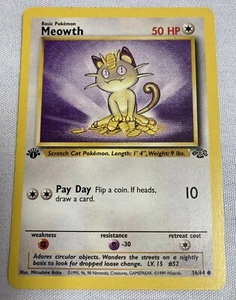 Pokemon 1. Edition Meowth 56/64 1999 - Bild 1 von 5