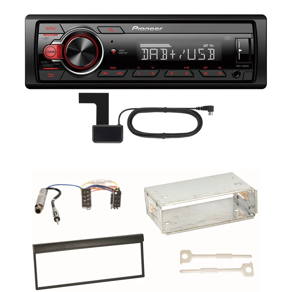 Pioneer MVH-130DAB Digitalradio USB Einbauset für Skoda Fabia 6Y - Bild 1 von 1