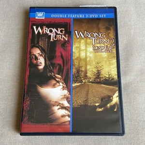 Wrong Turn 1 & 2: Dead End Unrated (DVD 2003/6 2-Film Set) Cult Horror Slasher + - Picture 1 of 10