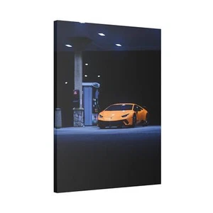 Lamborghini Huracan High Resolution Museum Quality Vertical Car Canvas Print #01 - Picture 1 of 10