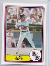 1987 Topps Boardwalk & Baseball Jim Rice Card # 5 Boston Red Sox Oddball