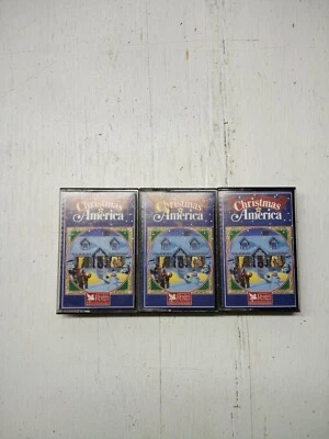 Set of Christmas In America READERS DIGEST Holiday 3 Cassette Tapes 1988 Tested - Image 1 of 4