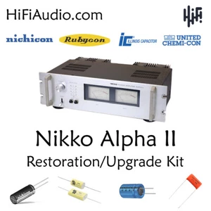 Nikko alpha II restoration recap repair service rebuild kit filter capacitor - Picture 1 of 7