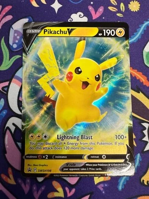 Pikachu V SWSH198 SWSH: Sword & Shield Promo Cards Holo - Image 1 of 2