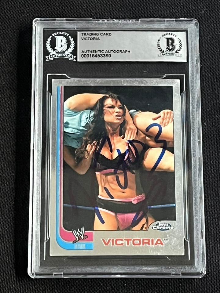 VICTORIA 2008 TOPPS HERITAGE CHROME SIGNED AUTOGRAPHED CARD BAS AUTHENTIC - Image 1 of 2