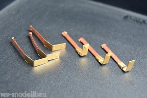 Stromabnehmer/Schleifer Racing Kupfer für Steckmontage in 1:24 Slotcars, 6 Stück - Bild 1 von 2