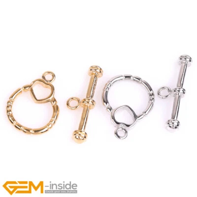 Claddagh Heart 14K Gold Filled Toggle Bracelet Necklace Jewelry Making Clasps - Image 1 of 4