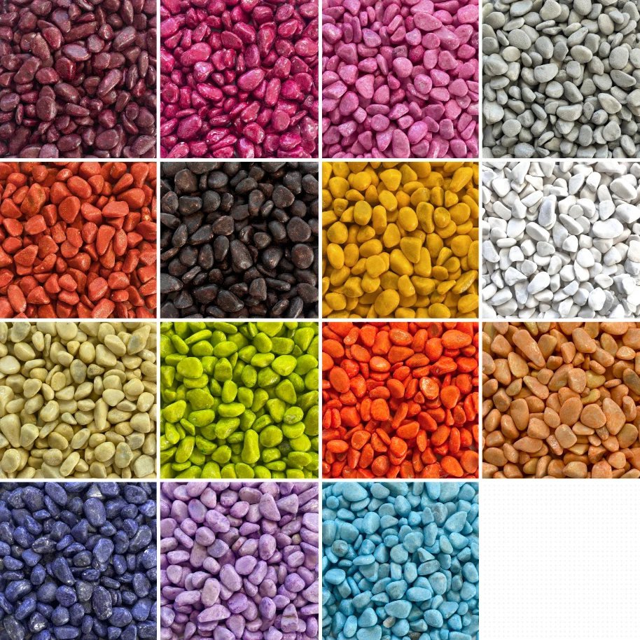 Dekosteine MARBLES 7-15mm 5kg Farbsteine Farbige Bunte Steine DIY Hochzeitsdeko - Bild 1 von 1