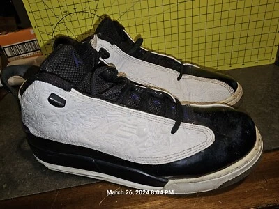 Nike Air Jordan Dub Zero Blanco Concord Negro 311047-106 Talla 7y Foto 1 de 4