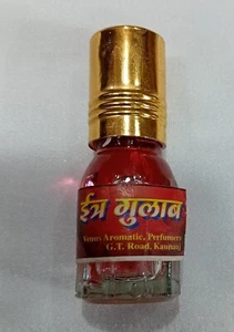 Unisex Indian Fragrances Natural Rose Attar Perfume 2.5 ml Bottle Gulab Attar - Picture 1 of 3