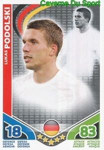 LUKAS PODOLSKI # DEUTSCHLAND CARD CARTE MATCH ATTAX STARS MONDIALE 2010 TOPPS - Imagen 1 de 2