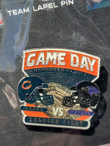Baltimore Ravens Chicago Bears GAME DAY PIN 11/17/13 Soldier Field Exclusive