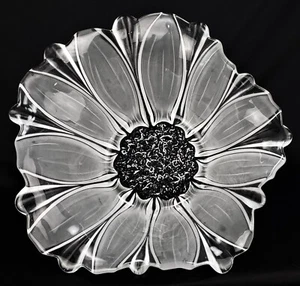 Mikasa Sunflower Frost 13" Round Crimped Centerpiece Bowl - Picture 1 of 15