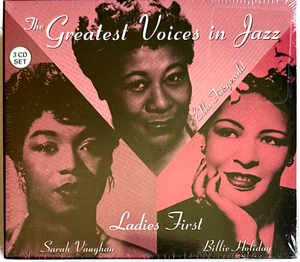 BRAND NEW "THE GREATEST VOICES IN JAZZ" LADIES FIRST ELLA, SARAH & BILLIE 3 CDS - Foto 1 di 3