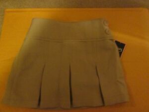 CHAPS SCHOOL UNIFORM APPROVED GIRL'S PLEATED KHAKI SCOOTER SKIRT NEW SIZE 4 