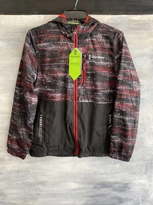 FREE COUNTRY Full Zip Hooded Softshell Windshear Jacket, L (14/16) - Red Flag - Picture 1 of 9