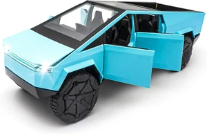 Cybertruck Model: 1/32 Diecast Metal Toy Trucks with Lights and Sounds, Mini Veh - Picture 1 of 7