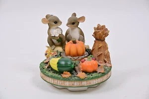 Charming Tails Our America Stay on top Candle Jar Topper Harvest Time Autumn - Picture 1 of 6