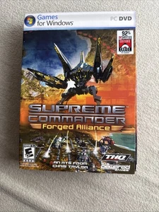 Supreme Commander Forged Alliance PC DVD 2007 NEW & FACTORY SEALED - Picture 1 of 7