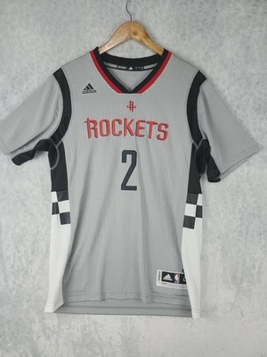 Houston Rockets Basketball Jersey Mens Large Gray NBA Adidas Swingman Beverley 2 - Image 1 of 4