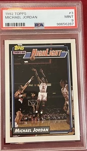 1992-93 Topps - Michael Jordan #3 PSA 9 - Picture 1 of 8