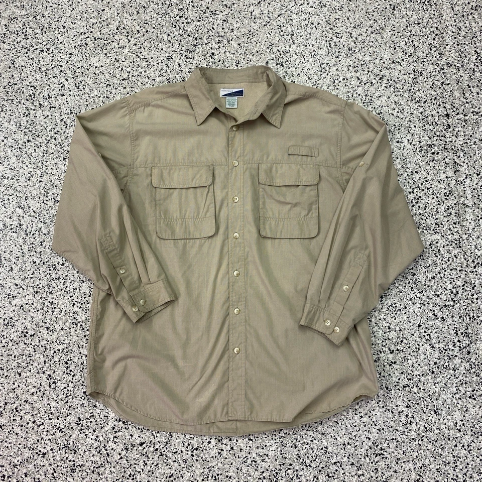 Camisa EX OFFICIO Para Hombres 2XL XXL Beige Sólido Protector de Insectos Senderismo Ligera LS Foto 1 de 4