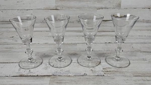 Set Of 4 Vintage LIBBEY GEORGIAN Sherry Glasses (Also Known As Cordial/Liqueur)  - Picture 1 of 6