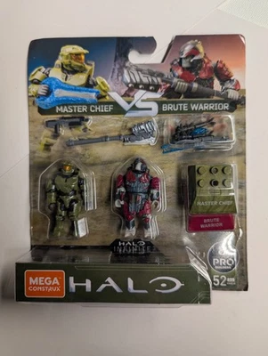 Mega Construx Halo Infinite Master Chief VS Brute Warrior Figure 2-Pack New - Image 1 of 2
