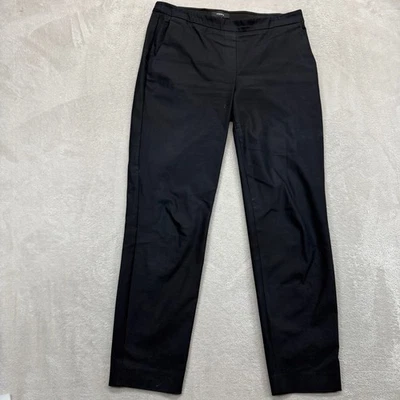 Pantalones Theory para mujer 4 Thaniel Approach negros cremallera cintura pierna recta pantalones Foto 1 de 4