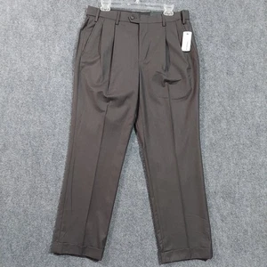 Van Heusen Herrenhose 32 x 30 schwarz klassische Passform Bundfalte bügelfrei ext elegant - Bild 1 von 7