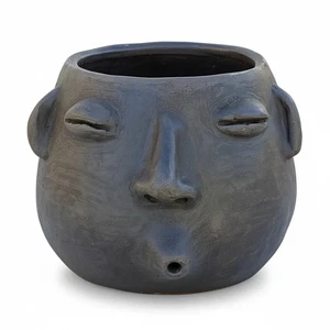 Whistler Face Planter is Handmade Mexican Pottery from Atzompa, Mexico - Picture 1 of 14